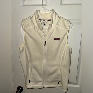 Vineyard Vines Harbor Fleece Vest - White